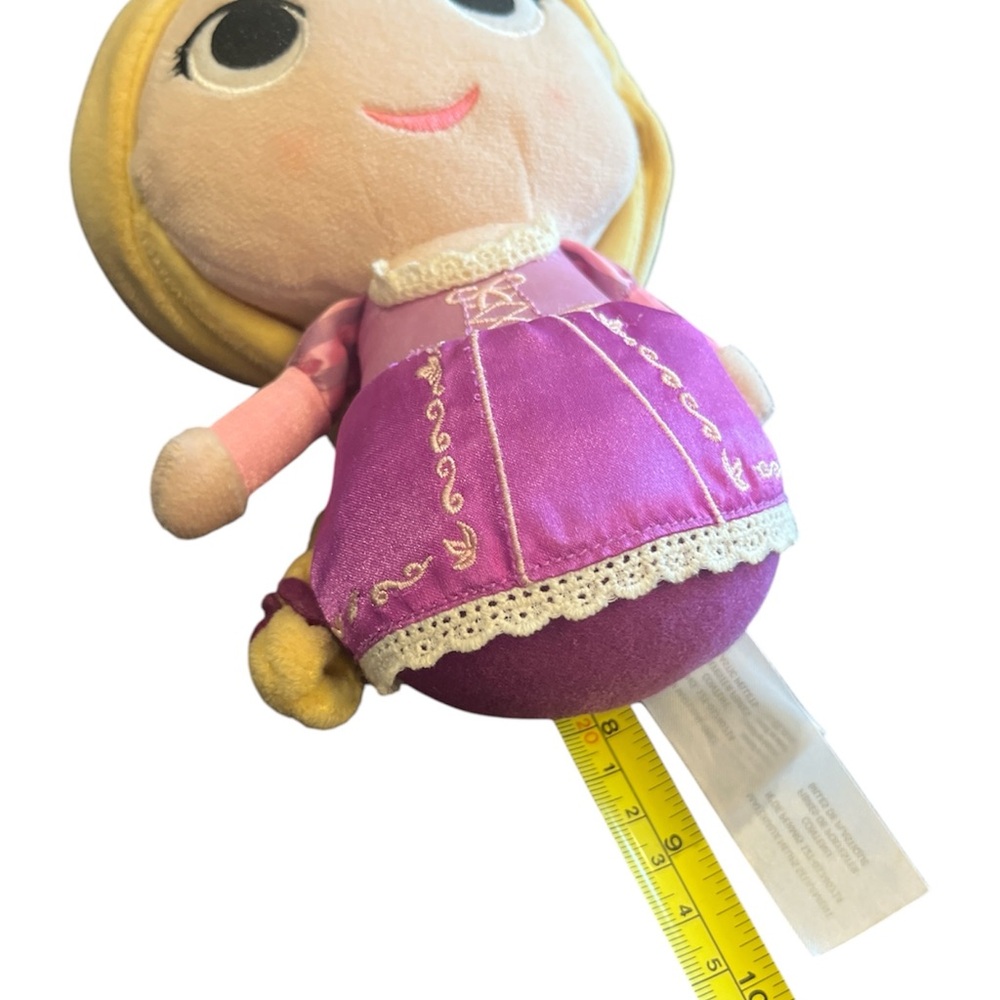 DISNEY FUNKO Plush Princess Rapunzel Tangled Soft Doll Pink & Purple Dress 8" - Picture 3 of 6